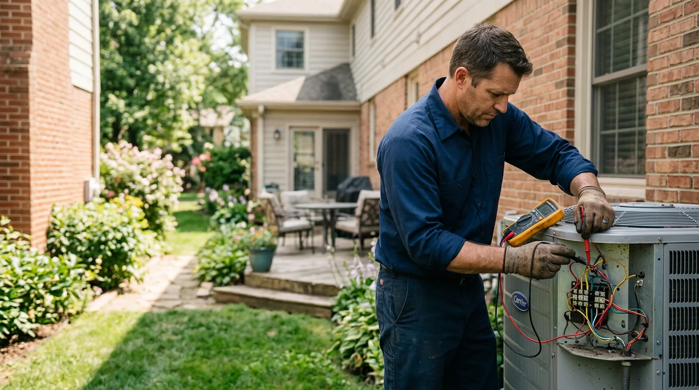 HVAC technician working near Sperry, OK